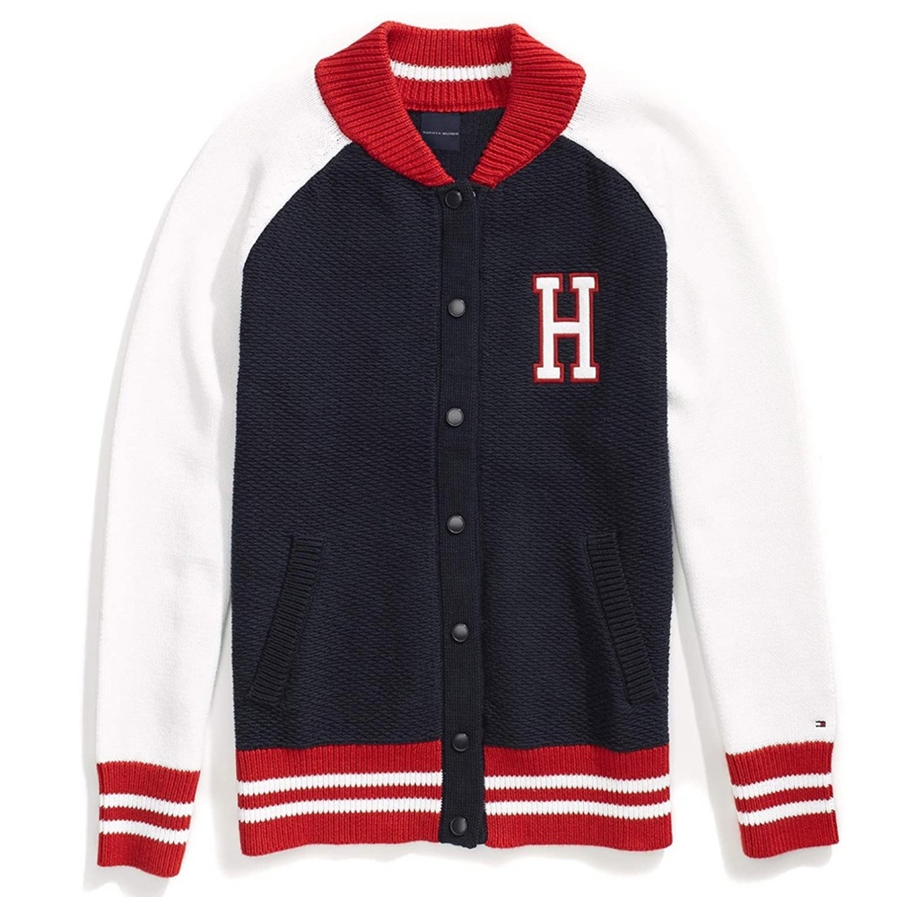 Tommy Hilfiger womens Adaptive Varsity Jacket